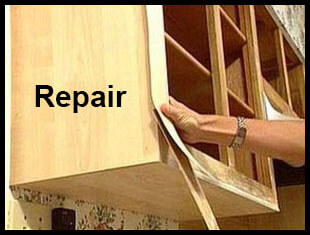 Repair your cabinets.